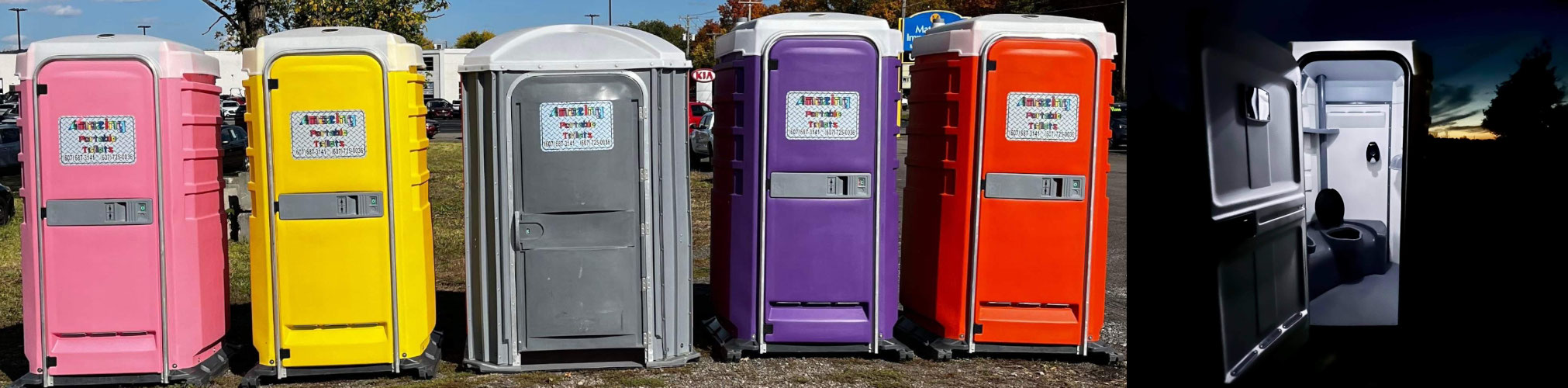Colorful Portable Toilets